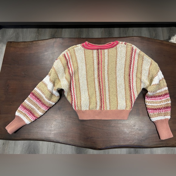 Free People Show Me Love Striped Knit Pullover Sweater : Size M - Picture 5 of 9